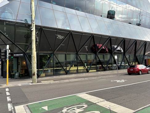 Eco-friendly 3M window film installed on a commercial building