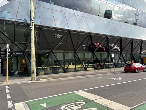 Richmond café windows with 3M Night Vision film installed