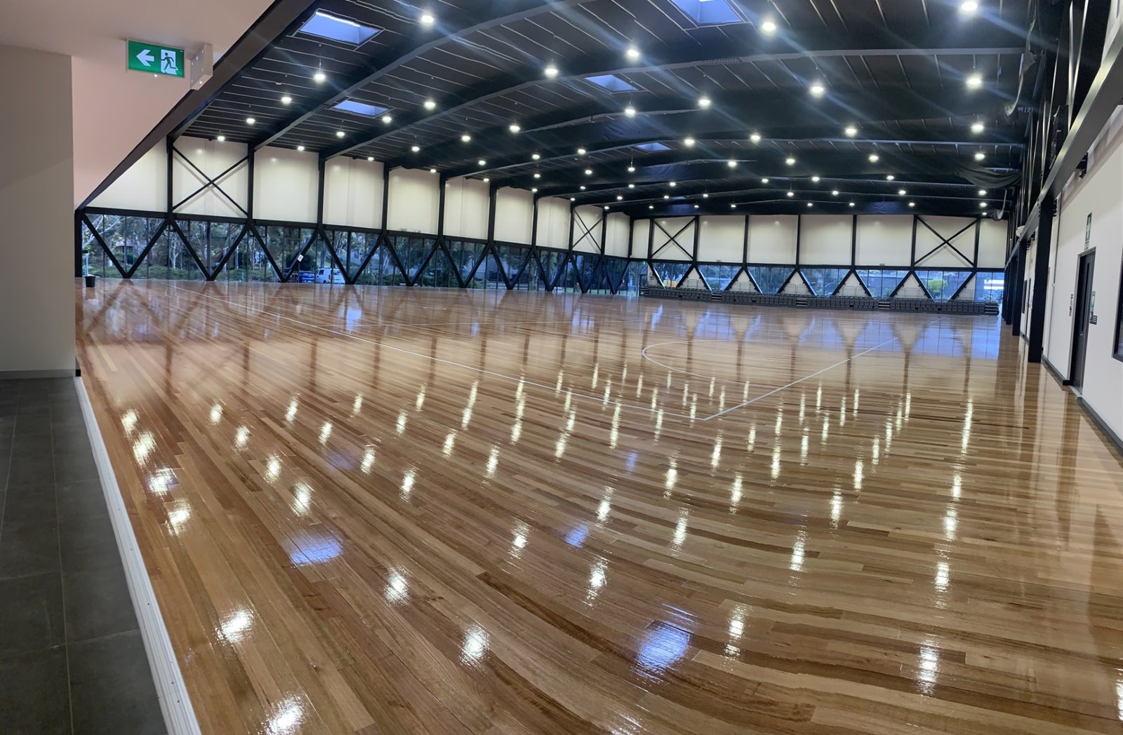 Knox Netball Stadium with anti-glare window film installed