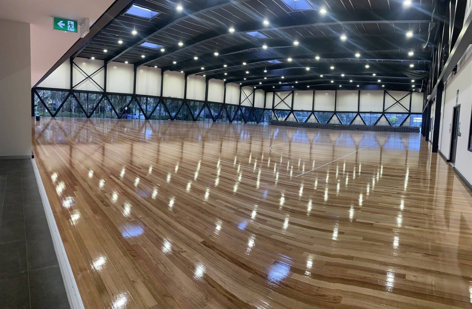 Knox Netball Stadium with anti-glare window film installed