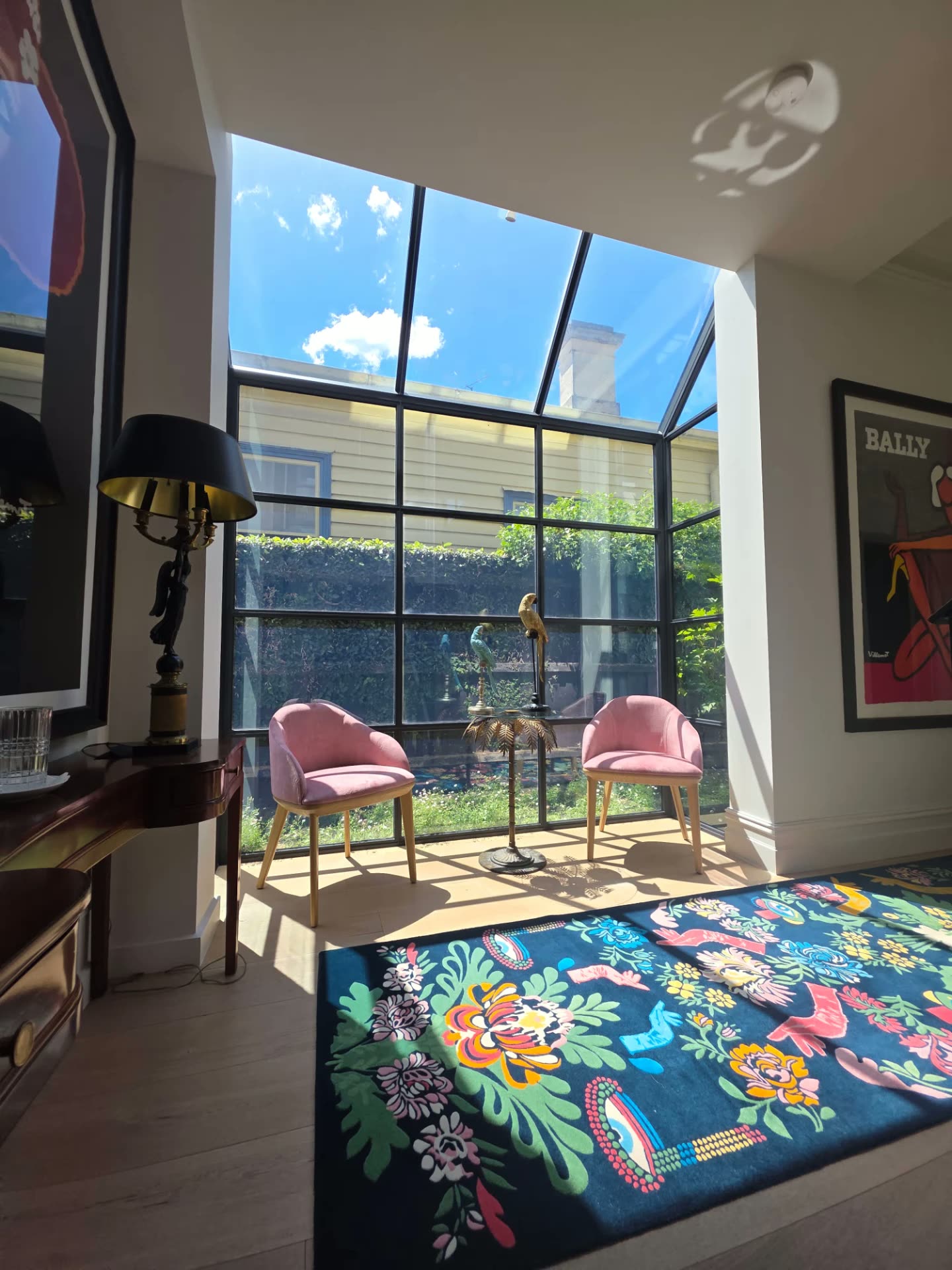 Sun-filled atrium in a renovated Prahran home treated with 3M Prestige 70