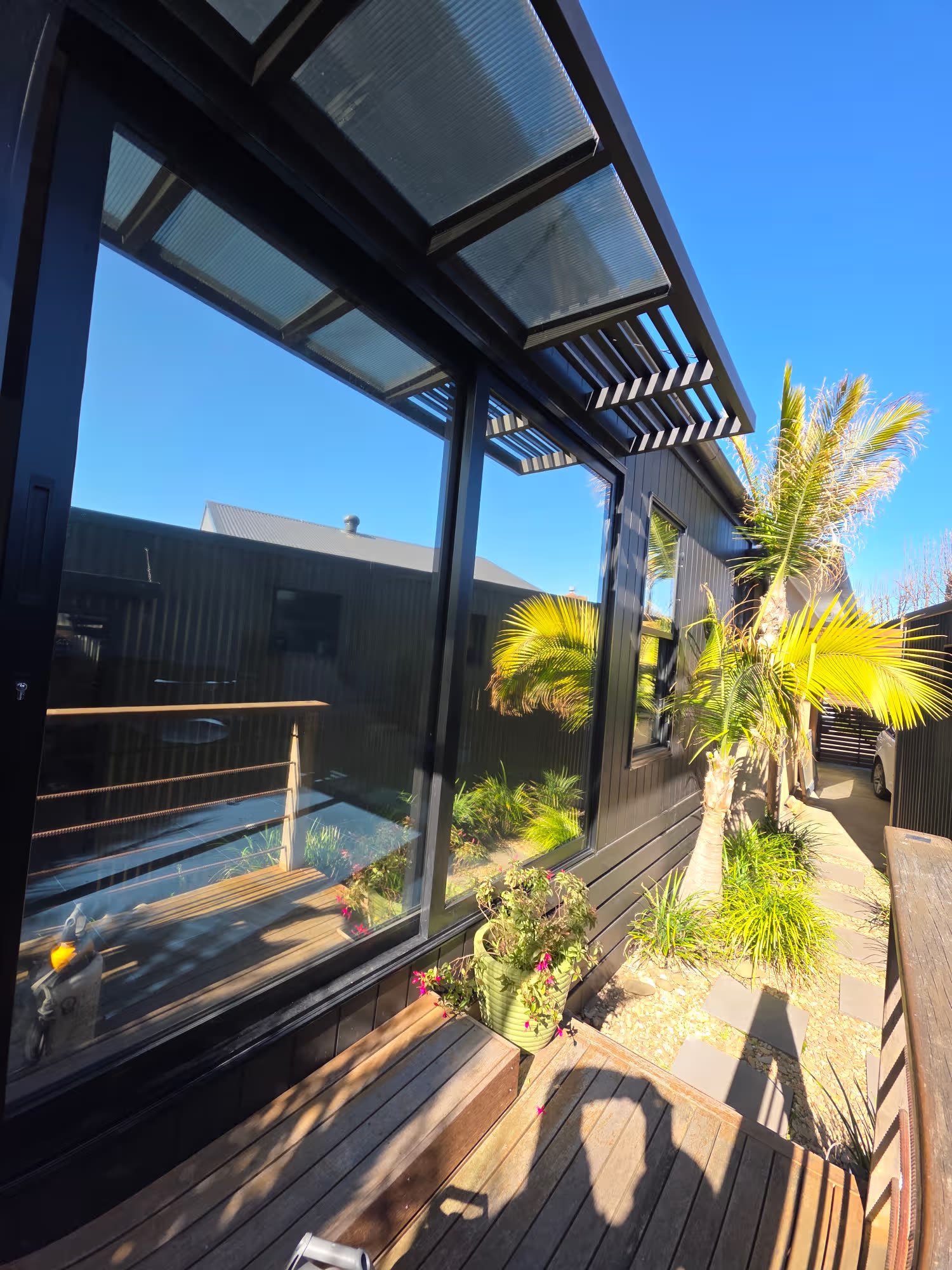 Exterior view of a Rowville family home with All Season LE35 on the windows
